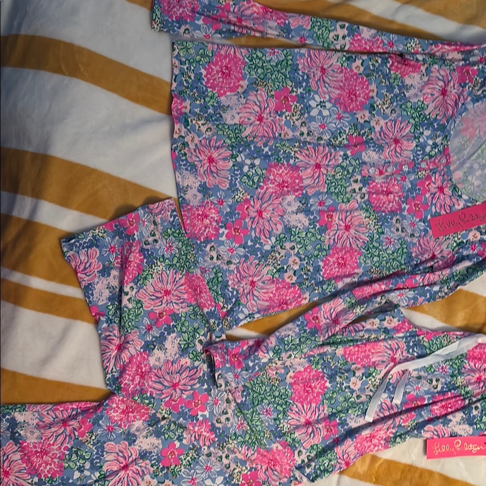 Lilly Pulitzer Floral Pajama Set